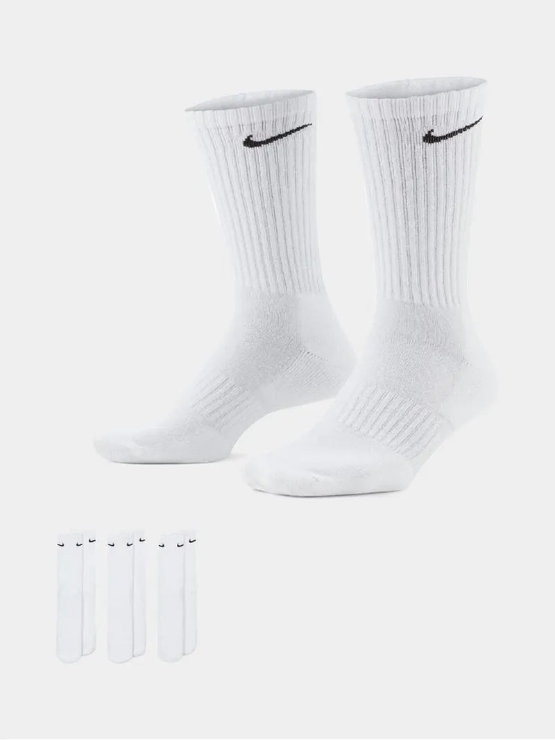 Nike Everyday Cushion Crew White 3 Pack Socks