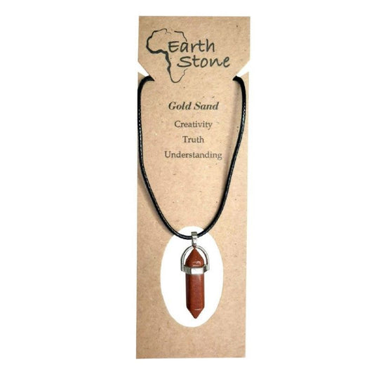 Bullet Stone Necklace - Gold Sand - The Flex