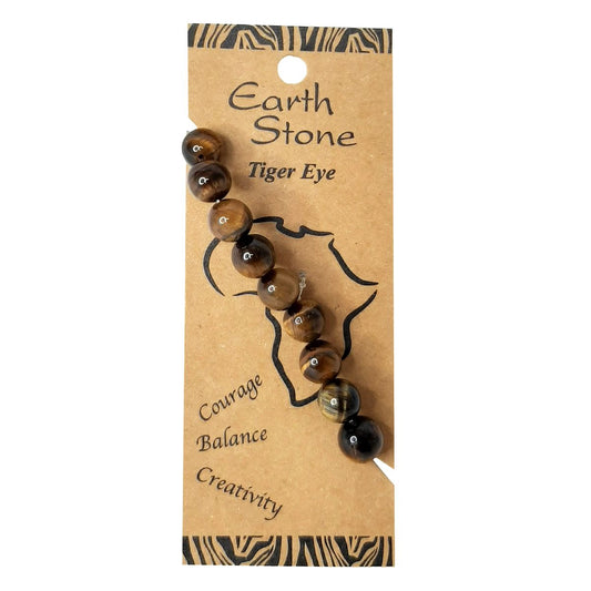 Earth Stone Collection - Tiger Eye Stone Bracelet - The Flex