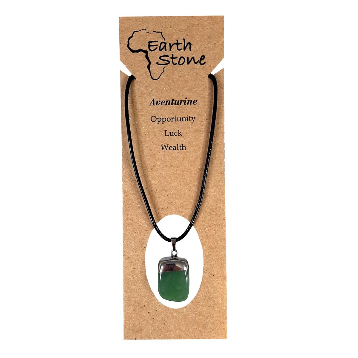 Earth Stone Collection - Polished Aventurine Stone Necklace - The Flex