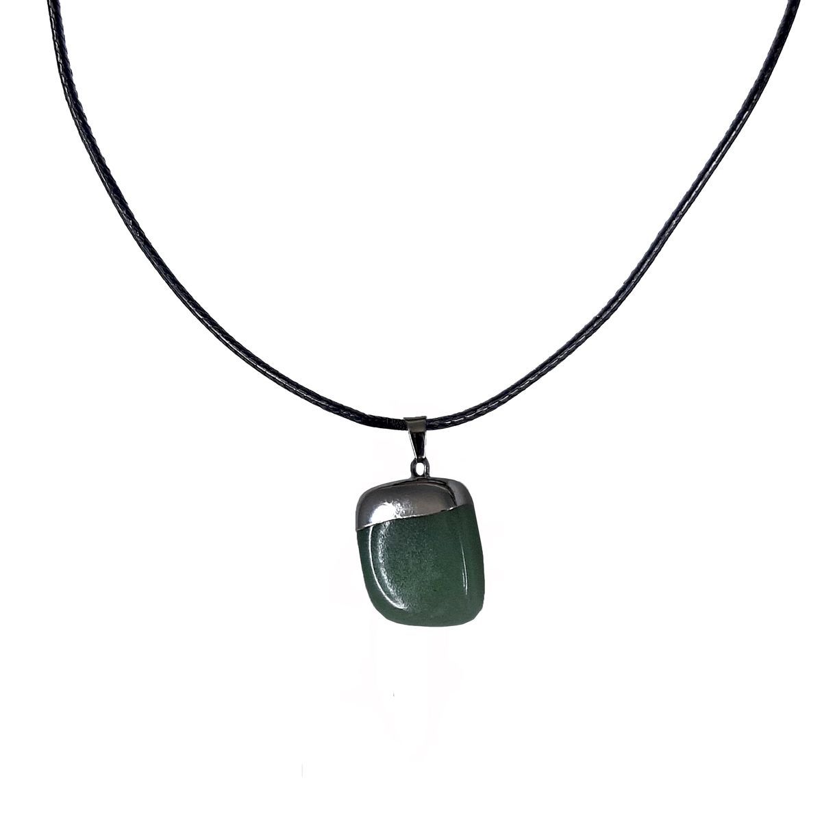 Earth Stone Collection - Polished Aventurine Stone Necklace - The Flex