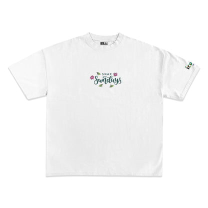 SNAP SUNDAYS HAPPY BOXY T-SHIRT