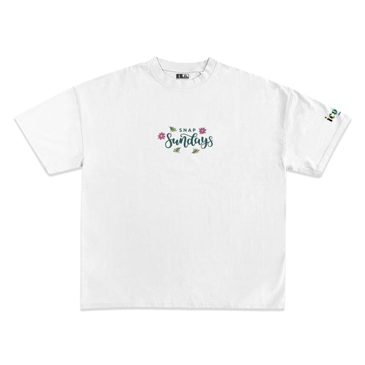 SNAP SUNDAYS HAPPY BOXY T-SHIRT
