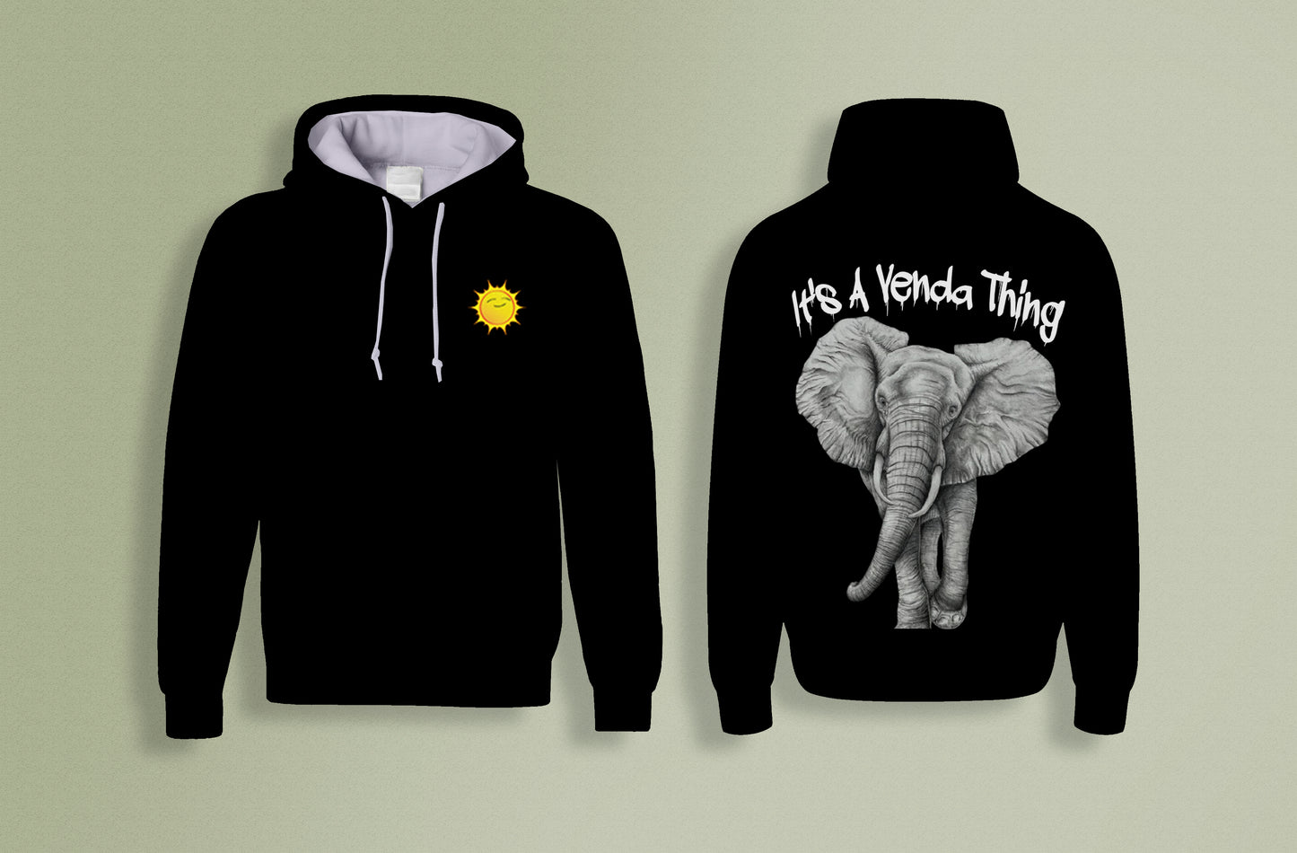 It's A Venda Thing Hoodie White Print