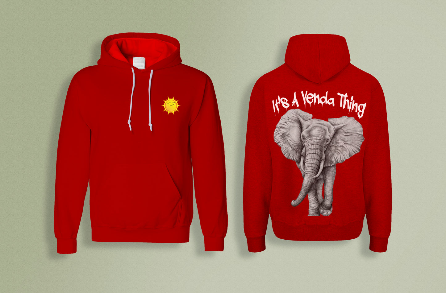 It's A Venda Thing Hoodie White Print